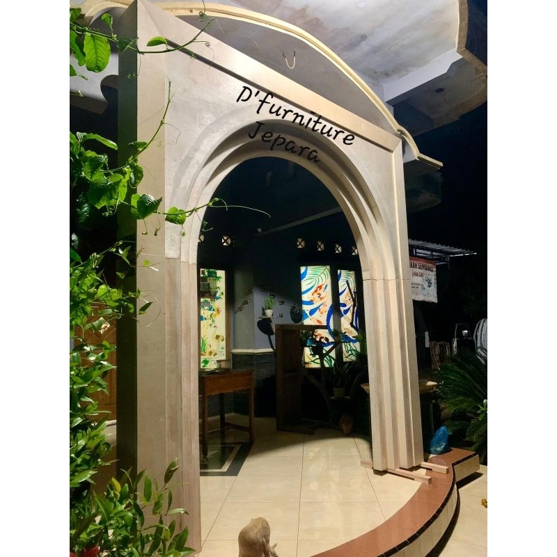 pelaminan triplek, lorong masuk pelaminan triplek, gapura pelaminan triplek, dekorasi pelaminan trip