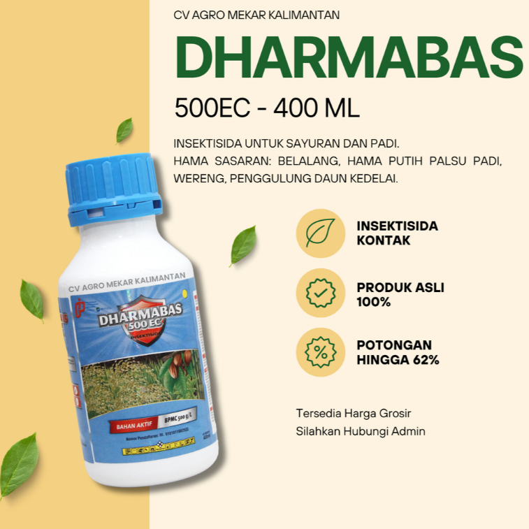 Dharmabas 500EC Insektisida Kontak Pembasmi Hama Pada Sayuran dan Padi 400 mL