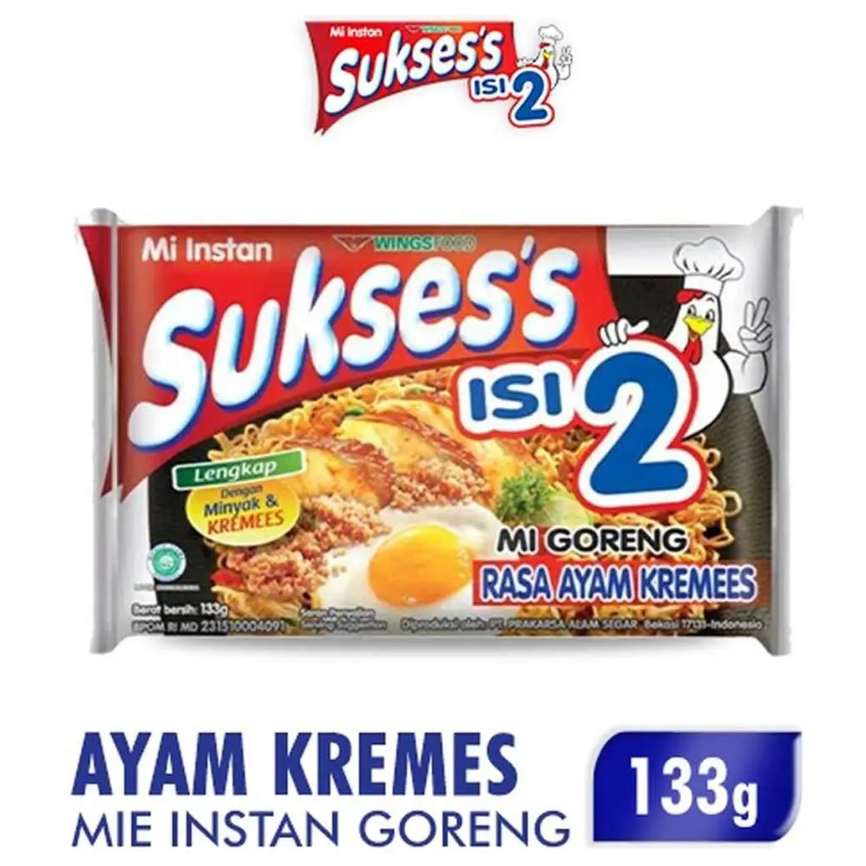 

Sukses's Mie Goreng Isi 2 Ayam Kremes 133 Gram