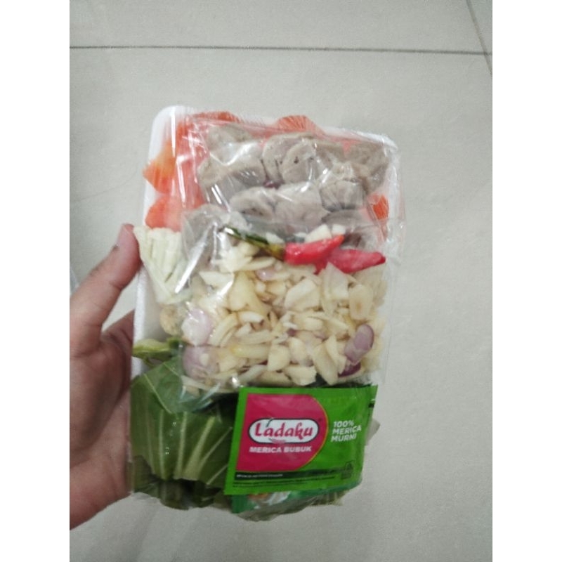 

Paket sayur racik Capcay bakso