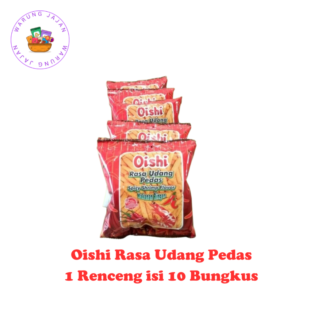 

Oishi Rasa Udang Pedas Rencengan isi 10 Bungkus