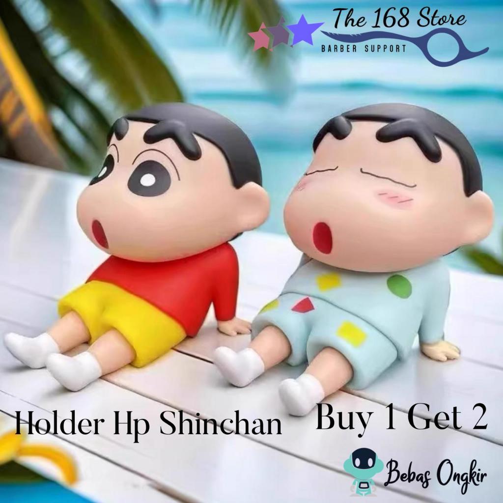 Holder Smartphone HP dan iPad Figure Crayon Shinchan Lucu untuk Dekorasi Meja Phone Holder Stand Dud