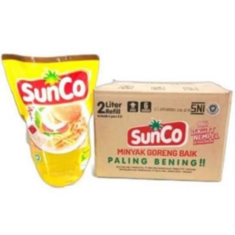 

Minyak Goreng SUNCO 2 LITER minyak bening cocok untuk masak apa saja