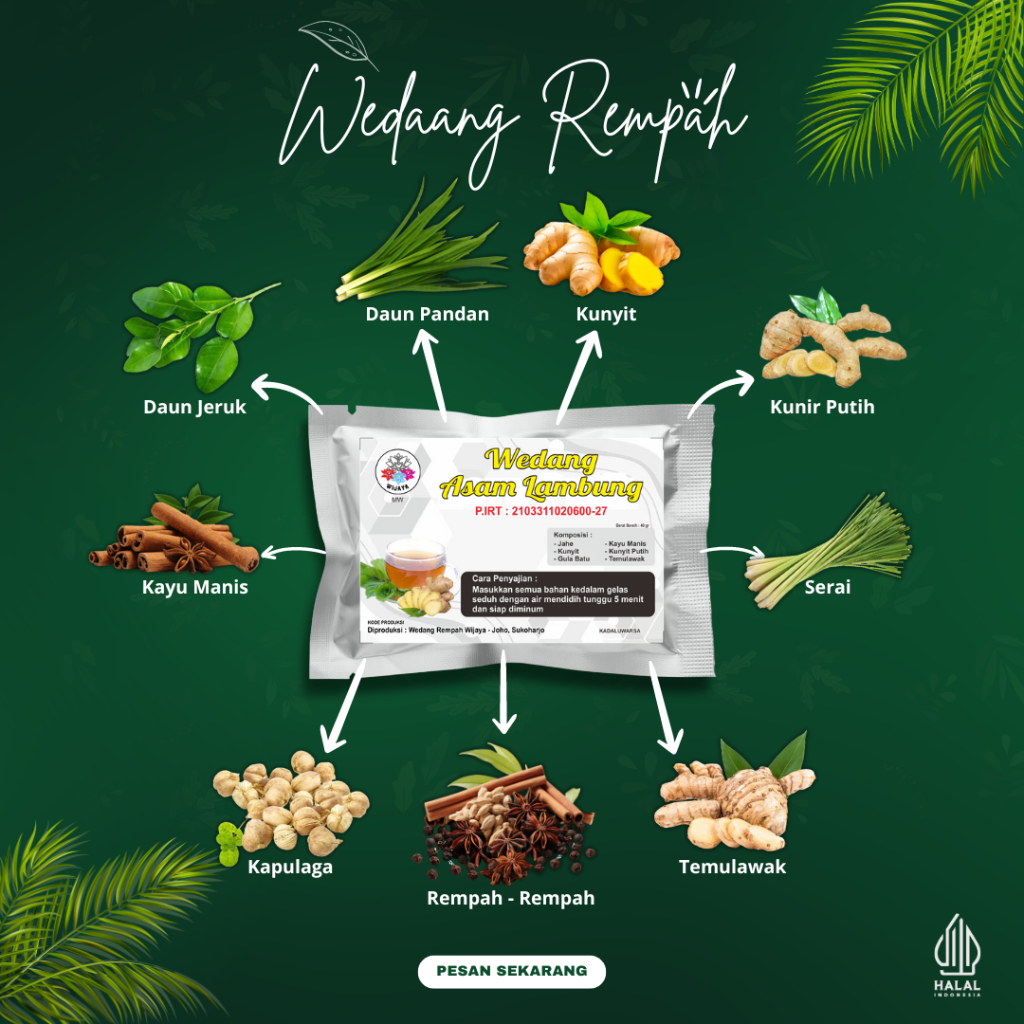 

Wedang Asam Lambung Khas Solo Wijaya MW 1 Pack Isi 10 Bks sudah ada Gula Batu