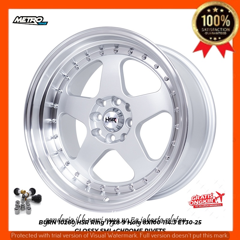 VELG PELEK RACING R17 RING 17 UNTUK MOBIL AVANZA XENIA RAIZE VIOS CITY AGYA AYLA CALYA SIGRA DLL