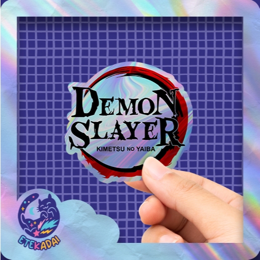 

Stiker Hologram Anime Demon Slayer Logo