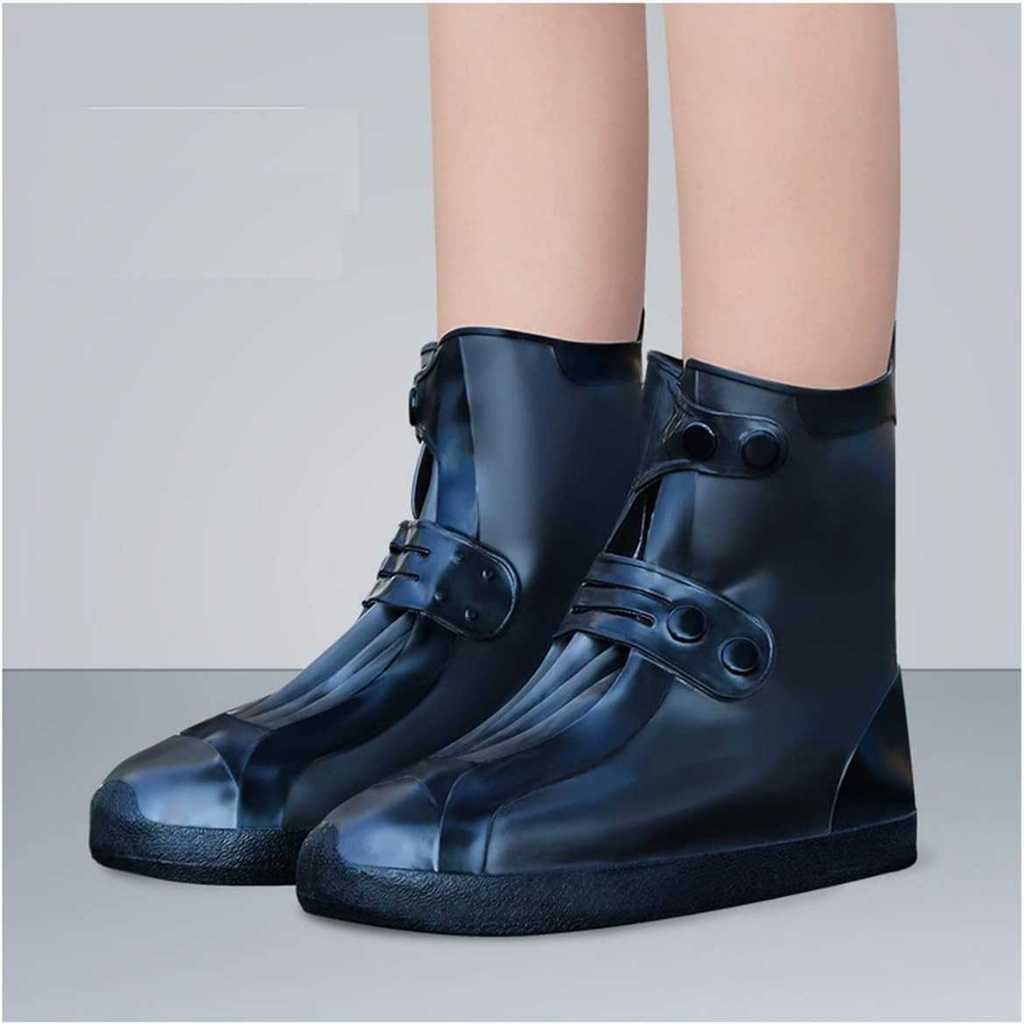 Holajaju Cover Sepatu Pelindung Anti Air Hujan PVC 1 Pair with Buckle