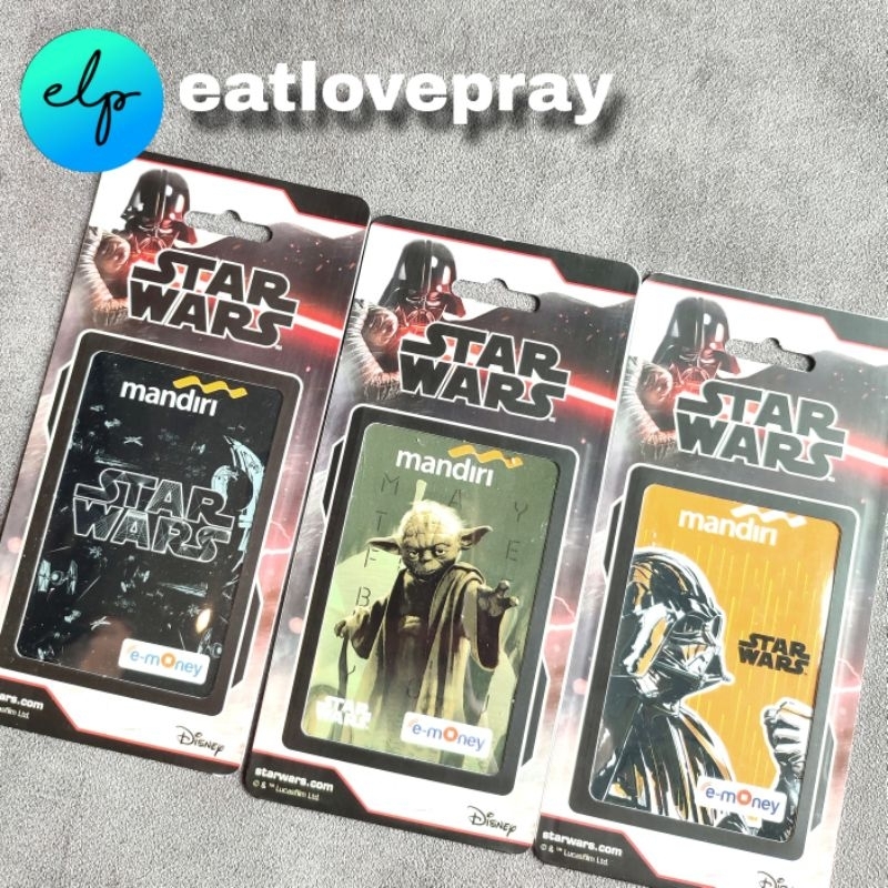 Kartu etoll emoney ORIGINAL MANDIRI Limited Edition STAR WARS Klasik Saldo Kosong | Kartu Tol