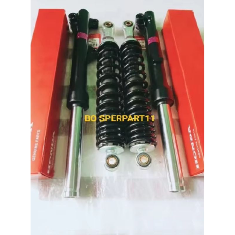 Shockbreaker belakang+shock depan tabung KWB Honda Revo absolute.ORIGINAL