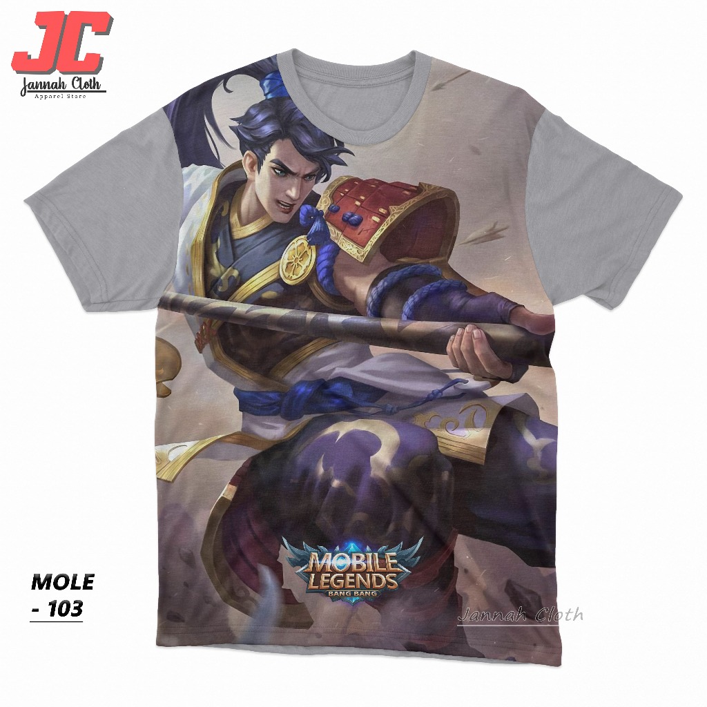 Kaos Hero Mobile Legends Zilong Eastern Warrior Starlight Sablon Digital Printing Kode ML-103