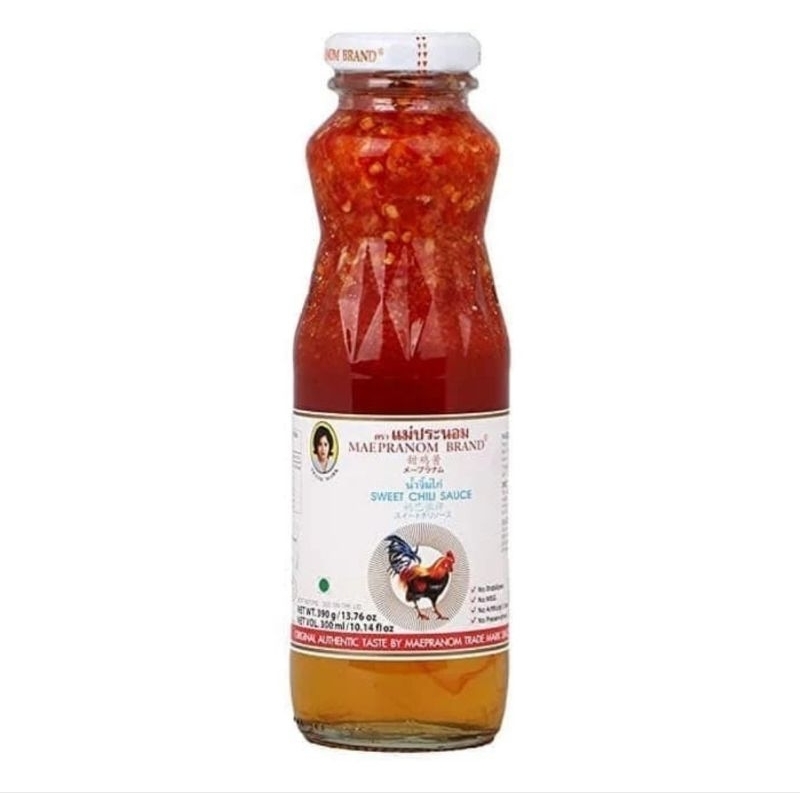 

Maepranom Thai Sweet Chili Sauce for Dipping Saus Bangkok Thailand 980gr BOTOL