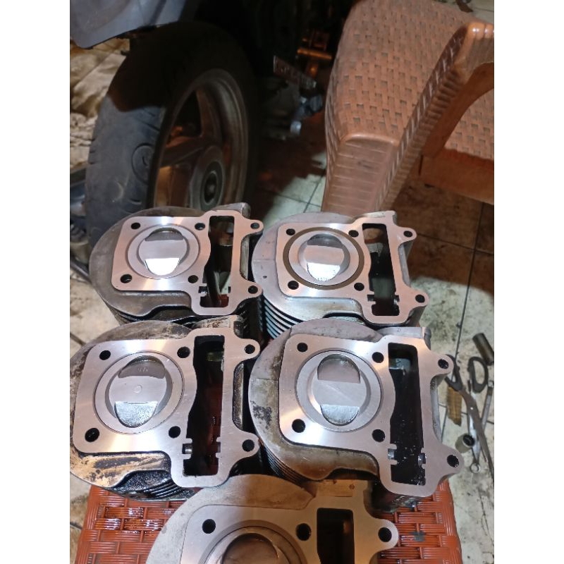 blok beat karbu piston 53.5 54 54.5 55 liner luar 58mm