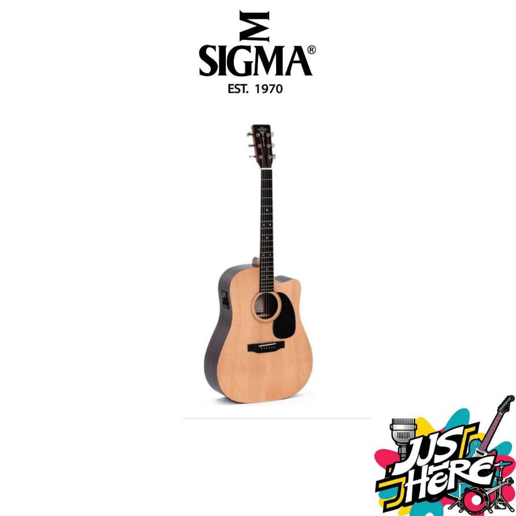 Akustik Electrik Gitar Sigma DTCE Dreadnought Natural