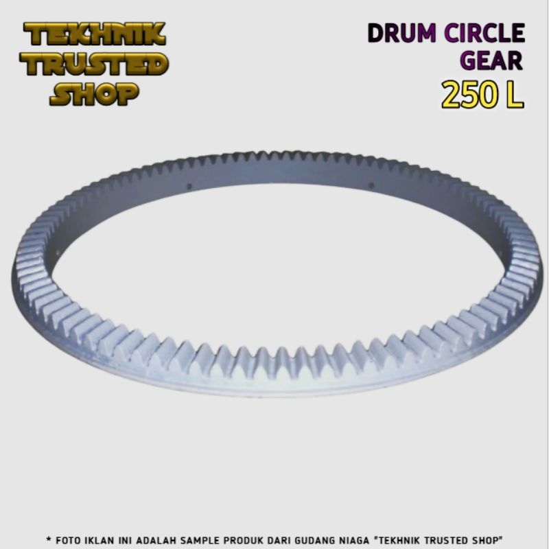 Gear circle concrete mixer 250 L Gigi gear lingkar sparepart drum tong molen mesin aduk semen beton