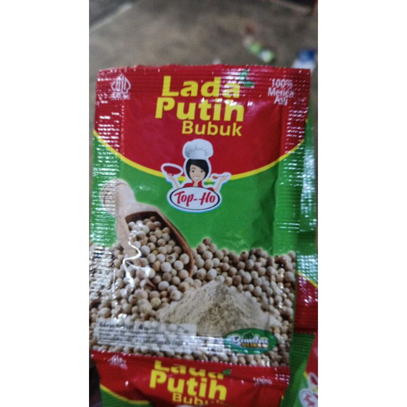 

Top-ho lada putih Bubuk 4gr Satuan
