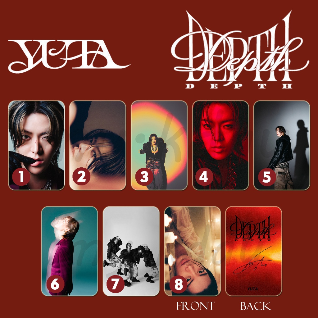 PC-1858, Unofficial Photocard Yuta Depth 2 sisi