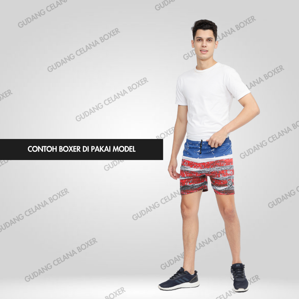 RB CTL-05 Boxer pria Grosir celana bokser kolor spongebob anime Celana pendek pantai pakaian dalam