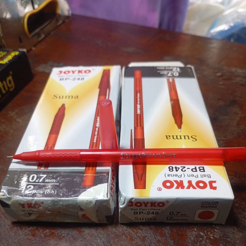 

pulpen merah ball pen pena JOYKO BP-248 Suma 0.7mm