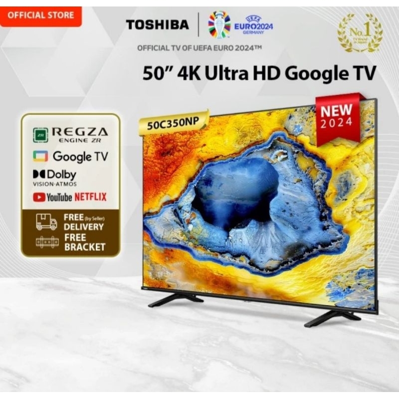 TV TOSHIBA 50 INCH 4K ANDROID TV DOLBY VISION 50C350NP TV TOSHIBA 50INCH