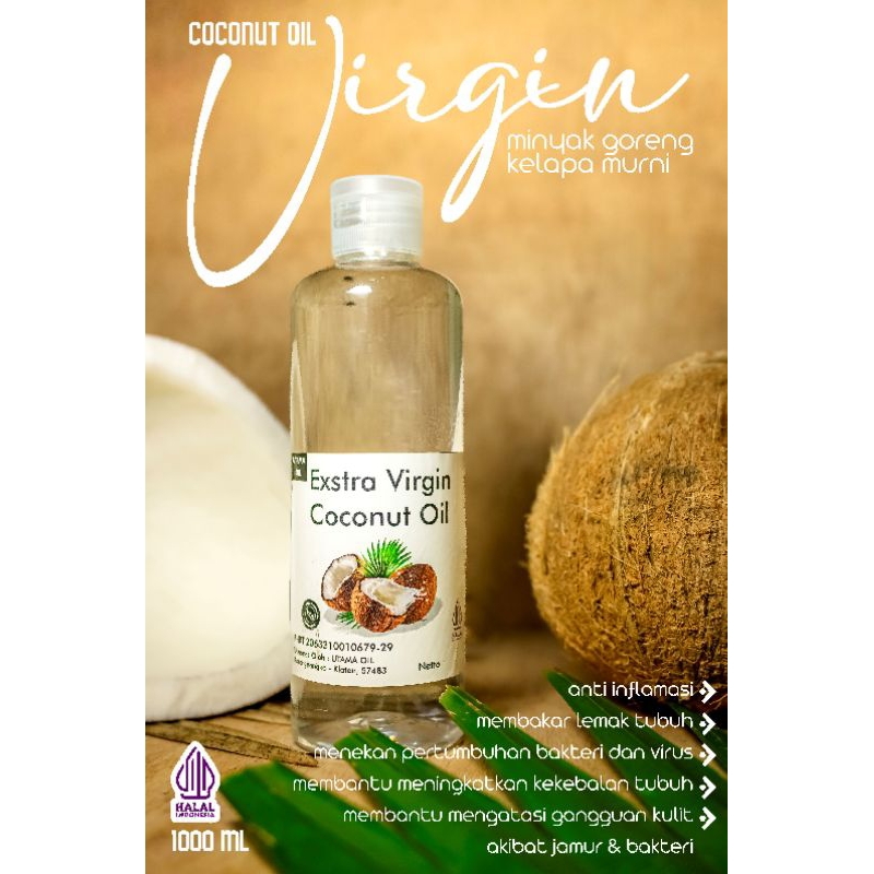 

VCO Oil Virgin Coconut Oil 100% original / terlaris ,kualitas premium volume 250 ml