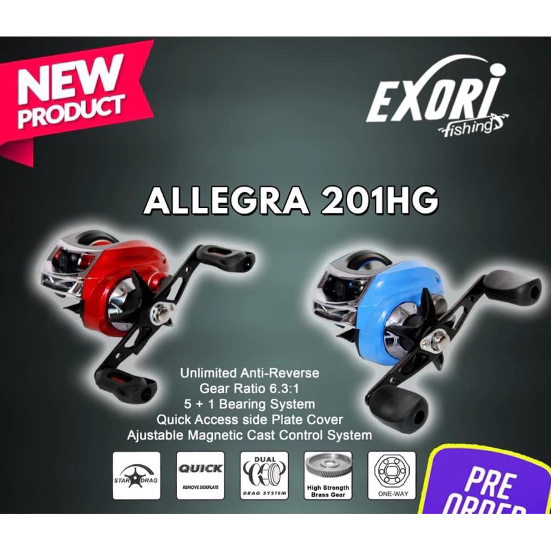 EXORI ALLEGRA 201hg reel bc handel kiri
