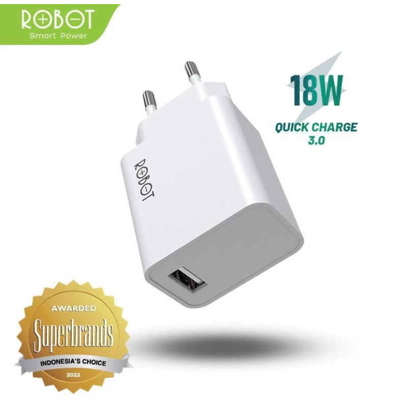 ROBOT RT F1 Adaptor QC 3.0 Charger Qualcom 3.0