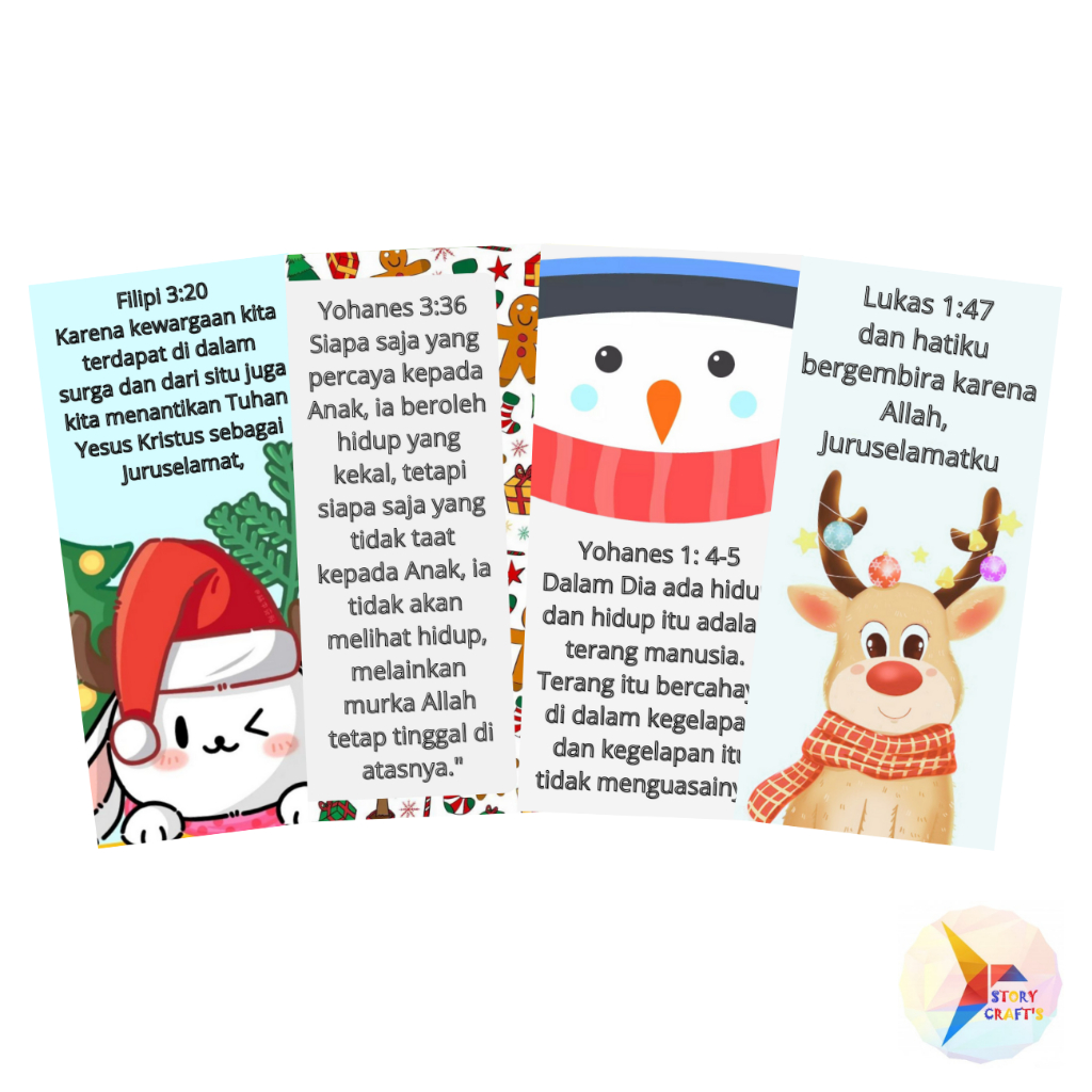 

Pembatas Buku Ayat Emas Alkitab Tema Natal Sekolah Minggu