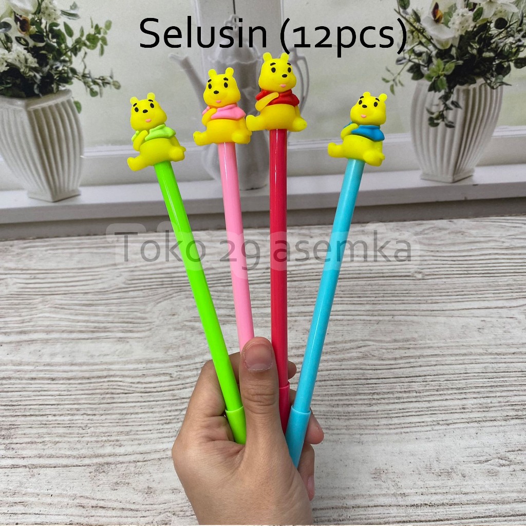 

SELUSIN (12 PCS) PULPEN GEL WINNIE THE POOH WTP PEN PENA BOLPEN BOLPOIN LUCU ANAK ALAT TULIS KANTOR SEKOLAH MURAH