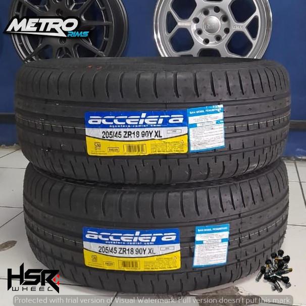 ban mobil tubeless ring 18 205/45 merk accelera PHI-R ukuran 205 45 R18 ban mobil avanza, xenia