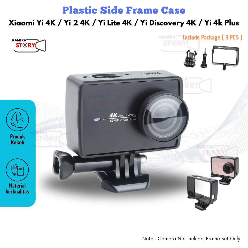 Plastic Protect Side Frame Case Xiaomi Yi 4K / Yi 2 4K / Yi Lite 4K / Yi Discovery 4K / Yi 4k Plus