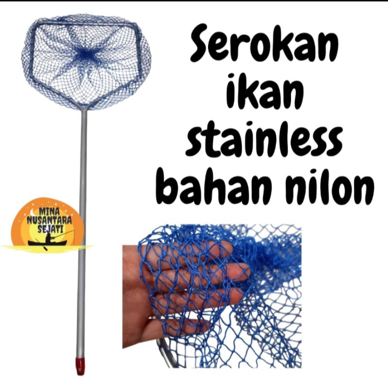 SEROKAN IKAN STAINLESS BAHAN NILON ALUMINIUM