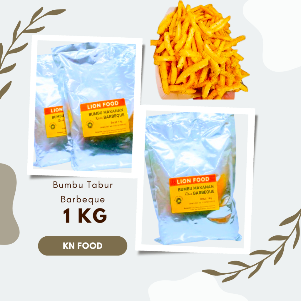 

LION FOOD BBQ Bumbu Tabur Kentang 1000g | Seasoning Powder Kentang 1kg