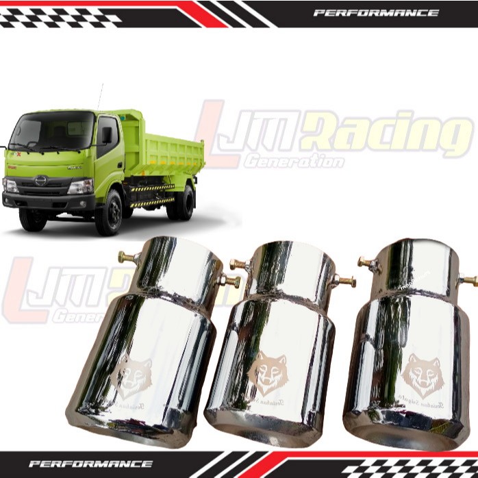 Flowbeeshop Knalpot Serigala Srigala Model Baud Mobil L300 Truk Engkel Ragasa Traga Umplung Canter