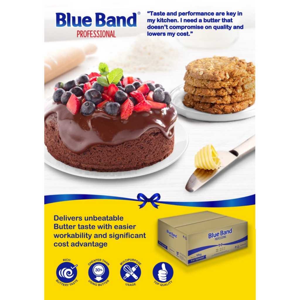 

Blueband Butter Unsalted Repack 250gr (INSTANT/GRAB/GOJEK ONLY)