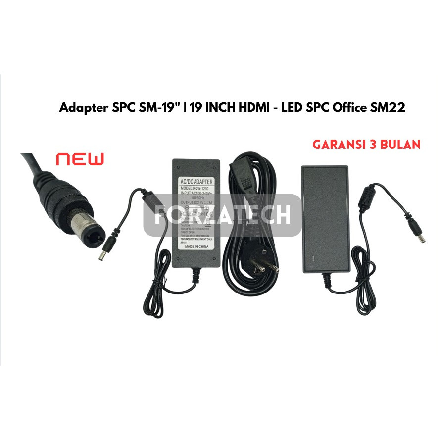Adapter Charger SPC SM-19" | 19 INCH HDMI - LED SPC Office SM22 New Bergaransi