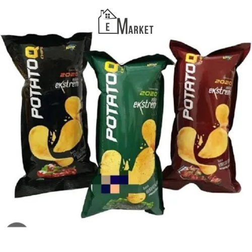 

POTATO Q CHIPS 28GR KERIPIK KENTANG SNACK 10 Pcs