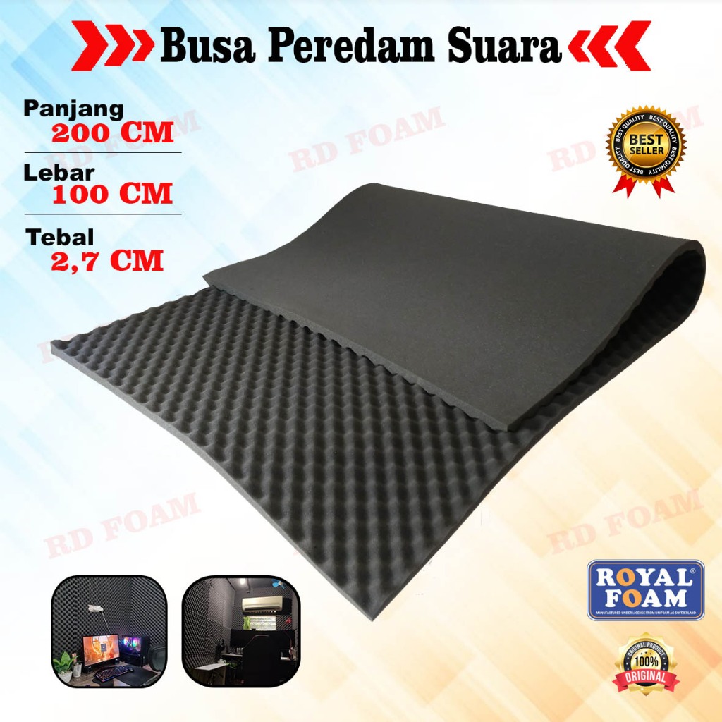 Busa Peredam tebal 2,7cm Suara model Telur  - Egg Foam - Peredam Suara Ruangan Dinding peredam ruang