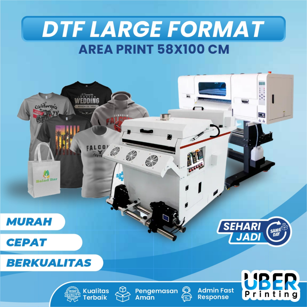 Cetak DTF A3 / Meteran / Sablon Digital / Sablon DTF / Print Kaos Sablon Setrika