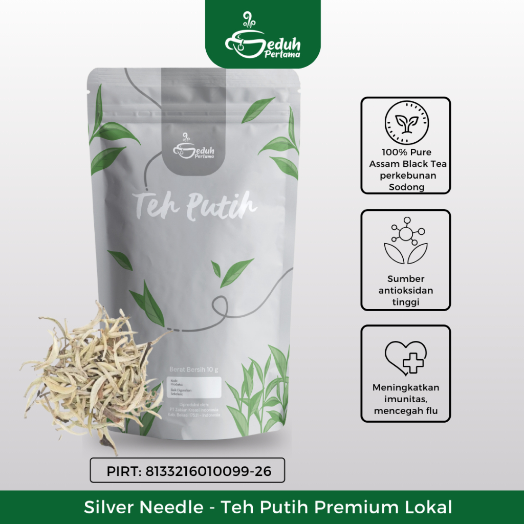 

Premium Silver Needle White Tea - Teh Putih Lokal Highest Grade