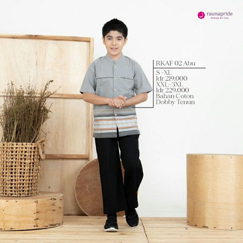 KOKO ANAK RAUNA RKAF 02 WARNA HIJAU, ABU
