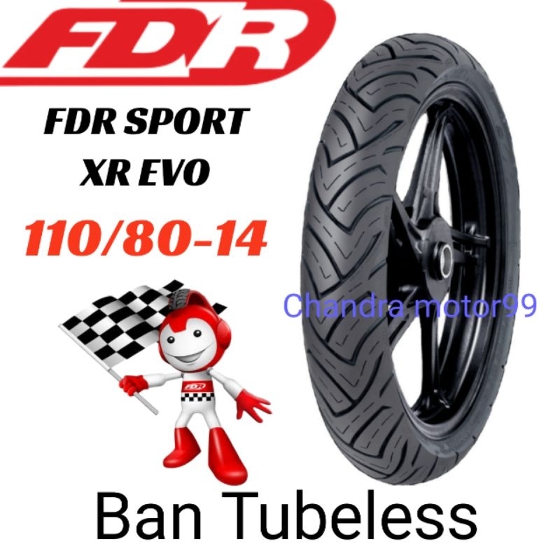BAN FDR SPORT XR EVO 110/80-14 TUBELESS 110 80 14