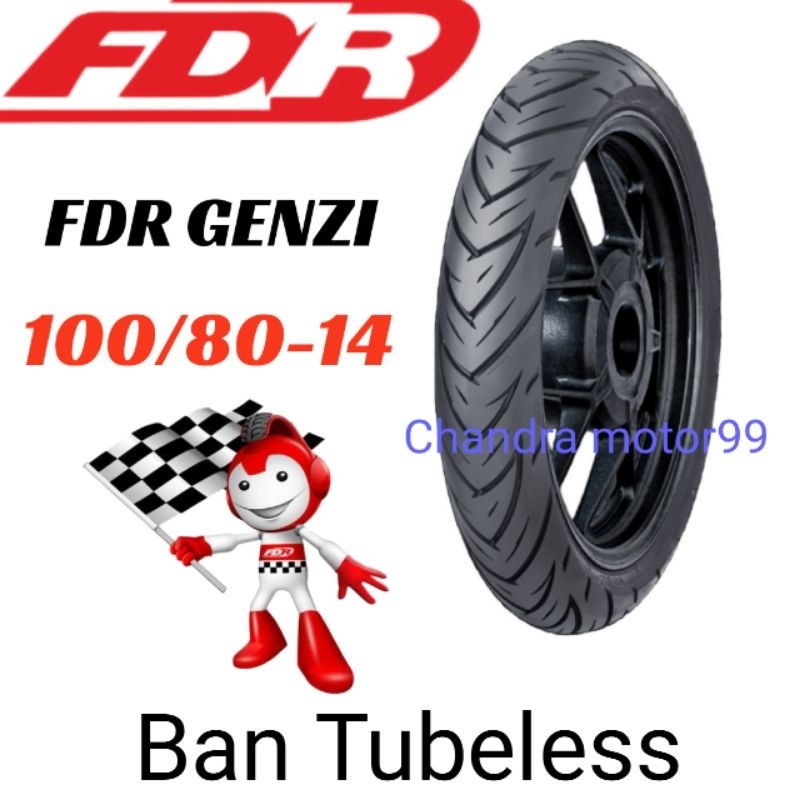 BAN FDR GENZI 100/80-14 TUBELESS 100 80 14