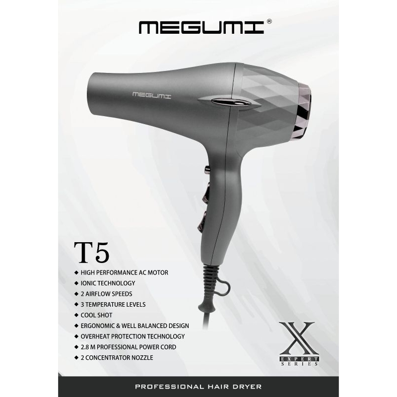 HAIR DRYER  PROFESIONAL MEGUMI