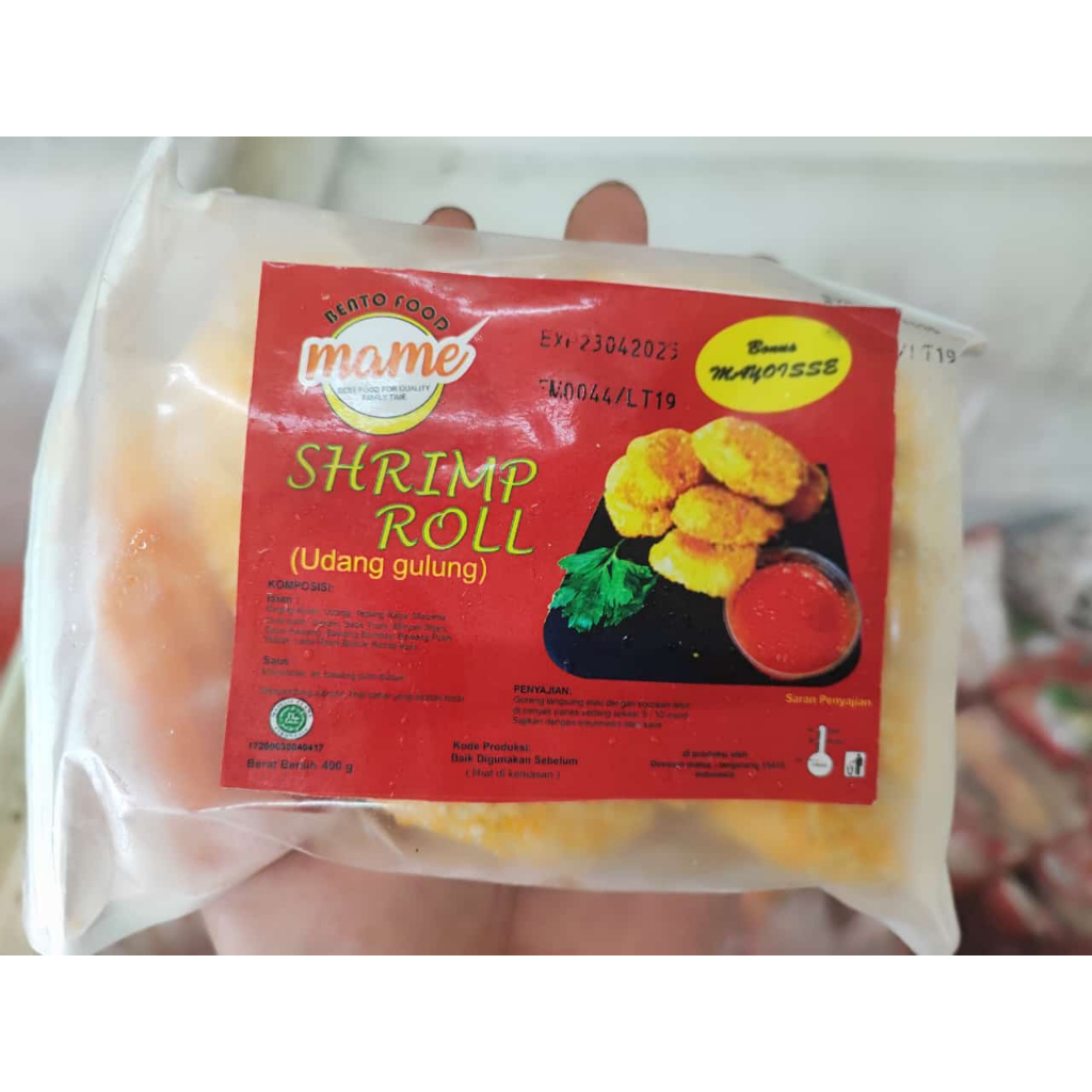 

Bento Shrimp roll udang ayam gulung