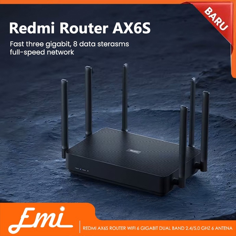 Redmi AX6S Router WiFi 6 Gigabit Dual Band 2.4/5.0GHz 6 Antena