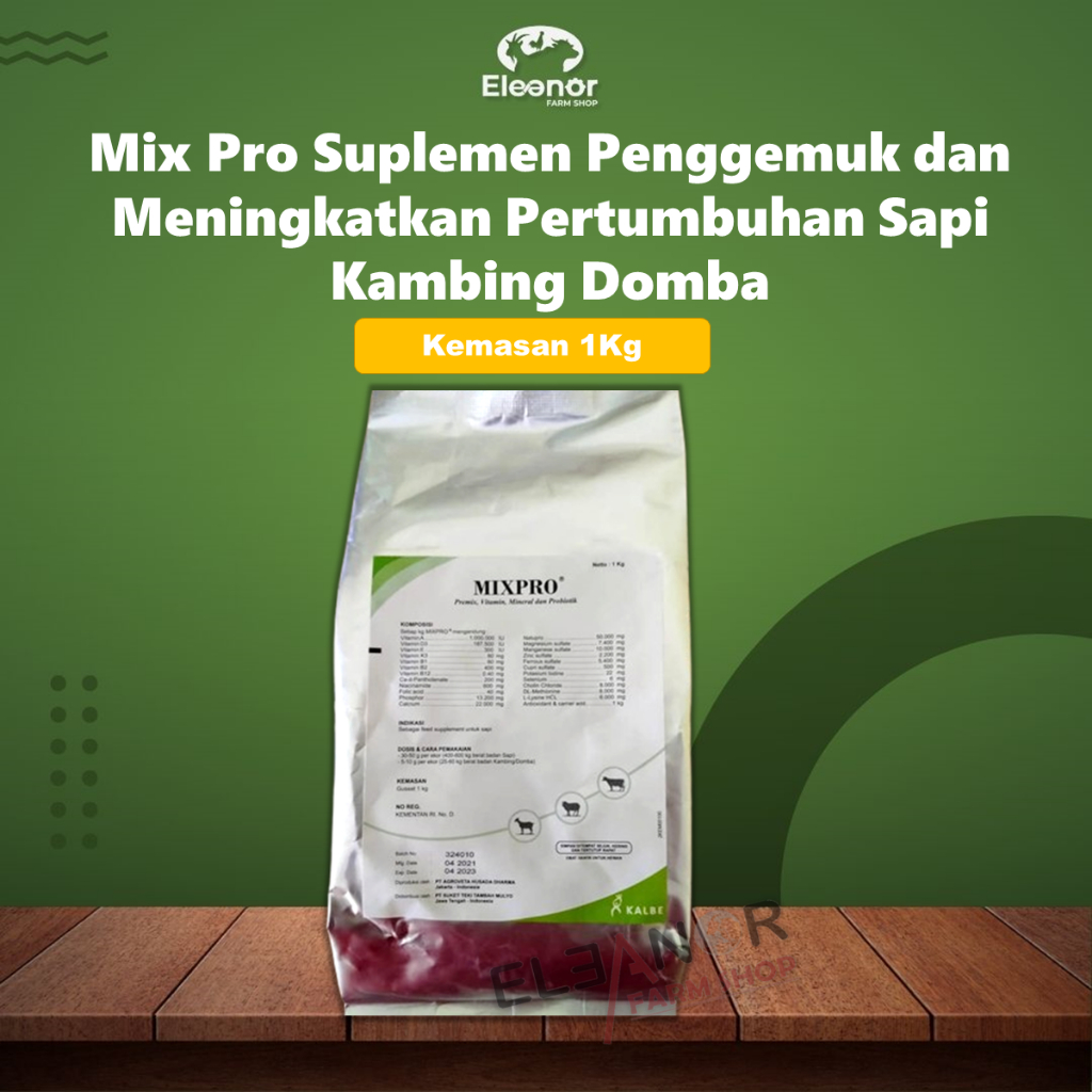 Premix MIXPRO 1KG Premix MIX PRO Premix Prebiotik Penggemuk Sapi Kambing Domba