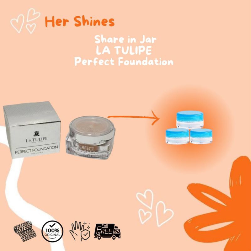 Share in jar LA TULIPE PERFECT FOUNDATION