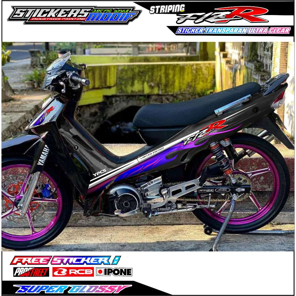 STRIPING VARIASI YAMAHA FIZ R / STICKER LIST VARIASI MOTOR FIZ R