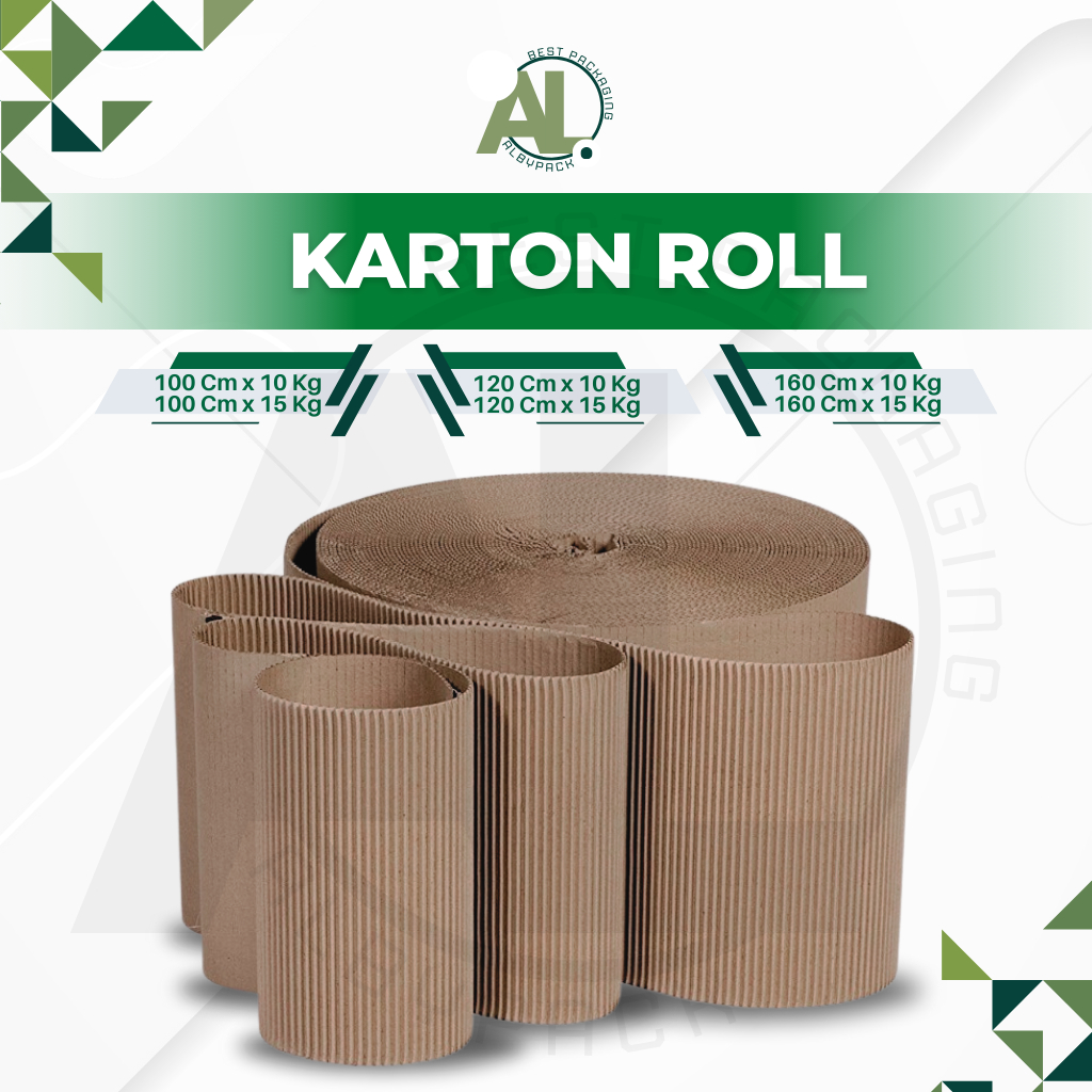 

RN Kardus Roll / Karton Roll / Dus Gulungan / Single Face / Corrugated Roll 15 Kg