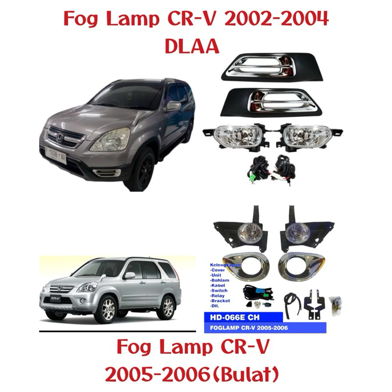 LARIS FOG LAMP FOGLAMP LAMPU KABUT LAMPU TEMBAK LAMPU BUMPER DEPAN HONDA CRV 2002 2003 2004 & CRV